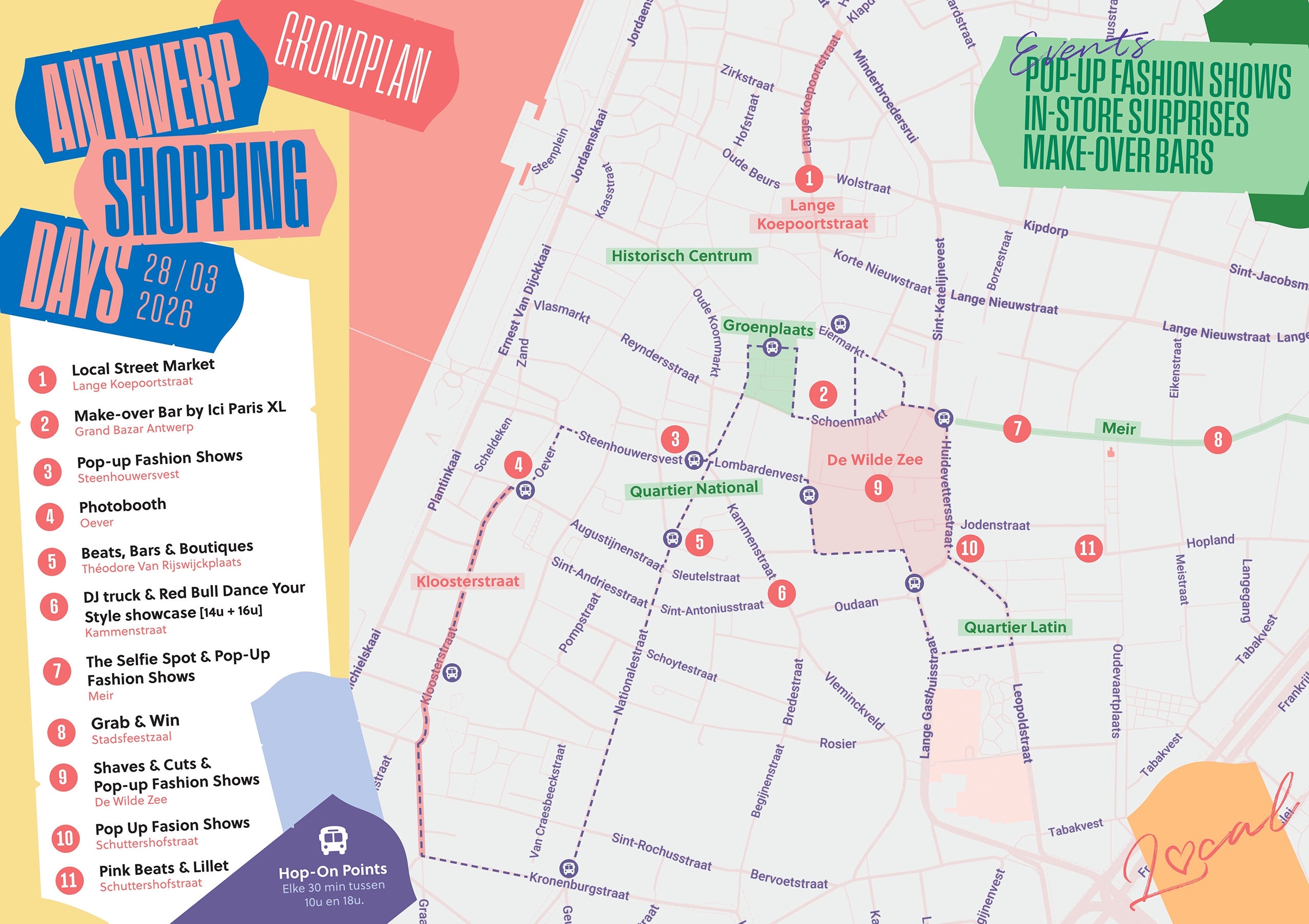 Grondplan Antwerp Shopping Days